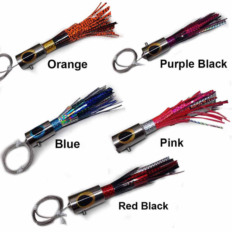 Ballyhood 8oz Mini Cowbell Lures - Capt. Harry's Fishing Supply BLACK/RED
