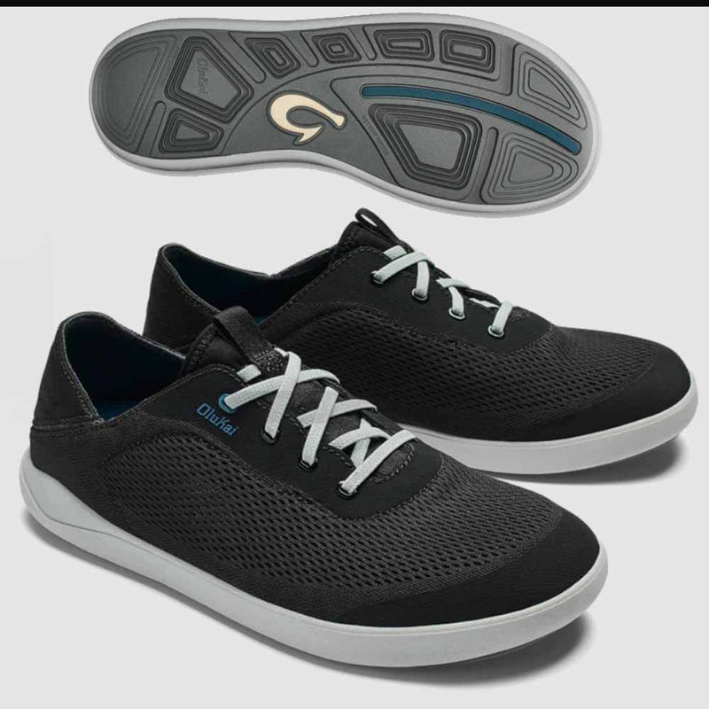 スニーカー OluKai Men's Moku Pae Sneakers Moku Pae Men's Boat Shoes - Trench Blue / Off White | OluKai