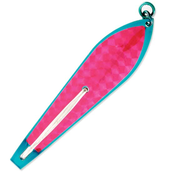 Cucchiaio Da Trolling Olografico Rosa 5,7 Pollici Con Amo Mustad 9/0 – FishingGuruTackle