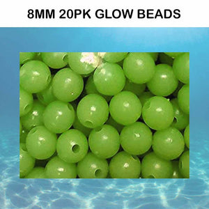 Soft Luminous Glow Beads 20pk 8mm