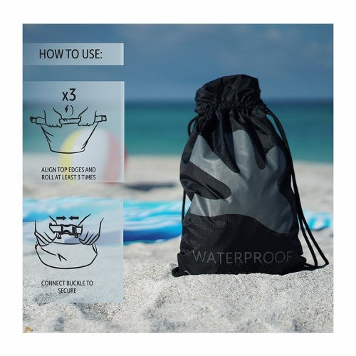 Gecko Waterproof Drawstring Backpack