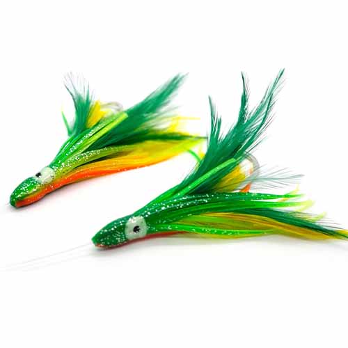 Trolling lures Anchovy head with 10 cm Siml feather