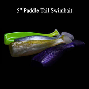 NLBN 5IN Paddle Tail Swimbaits 3Pk