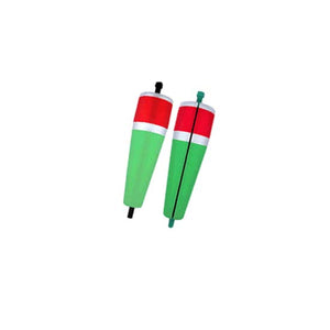 Red and Green Slotted Rattle Float
