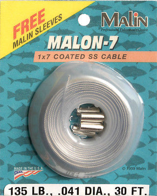 Malin Malon Nylon Coated Wire - Capt. Harry's Fishing Supply