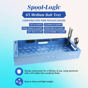 Spool Logic Large Bait Tray For Size 65 Cooler