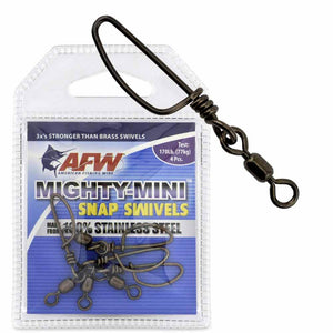 AFW Mighty Mini Stainless Steel Snap Crane Swivels
