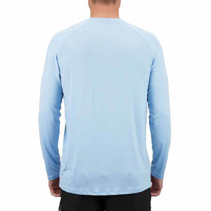 Aftco Airy Blue Heather Samurai 2 L/S Performance Shirt