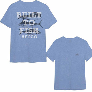 Aftco Azure Heather Trio S/S T-Shirt