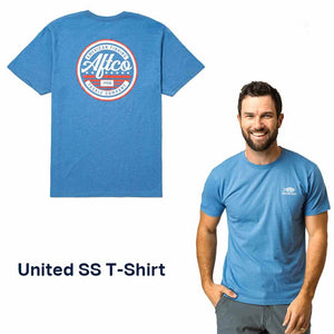 Aftco Azure Heather United S/S T-Shirt