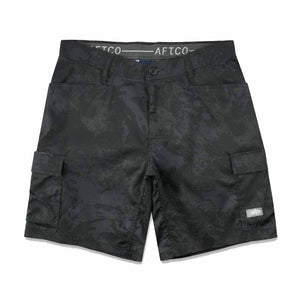 Aftco Black Storm Camo Deckhand Camo Fishing Short
