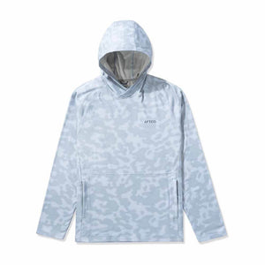 Aftco Steel Upwell Camo Coastal Layer Performance Hoodie