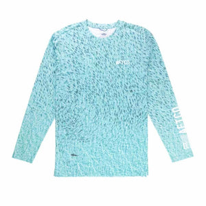 Aftco Mint Overview AOP L/S Performance Shirt