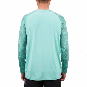 Aftco Ocean Wave Acid Camo Tactical L/S Performance Shirt
