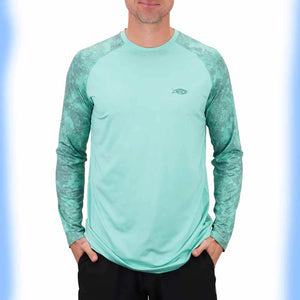 Aftco Ocean Wave Acid Camo Tactical L/S Performance Shirt