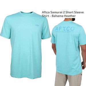 Aftco Bahama Heather S/S Samurai 2 Performance Shirt