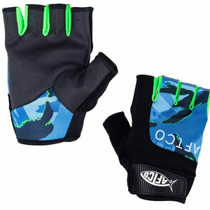 Aftco Short Pump Gloves Small Blue Camo
