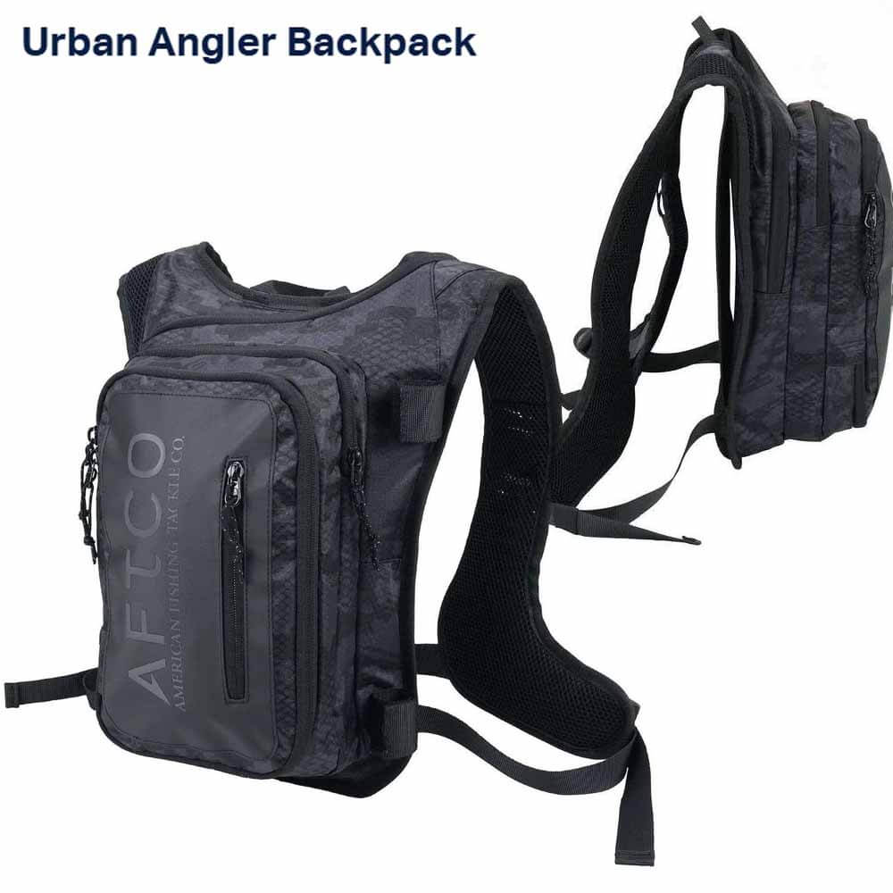 Aftco Urban Angler Backpack Black Camo – Capt. Harry's Fishing Supply