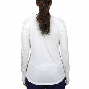 Aftco Women's Yurei Air-O Mesh White L/S Performance Shirt