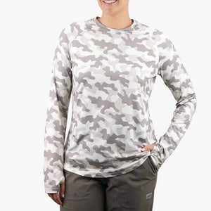 Aftco Womens Bone Og Camo L/S Tactical Performance Shirt