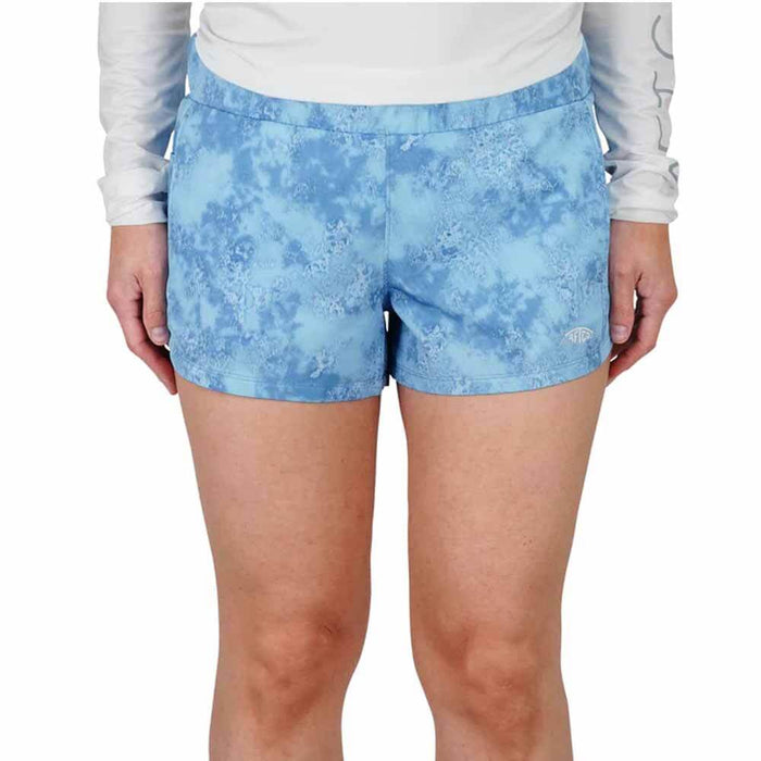 Aftco Airy Blue Acid Camo Impact Tactical Women'S Short