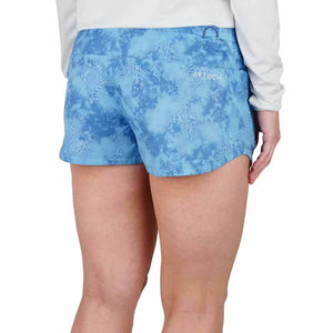 Aftco Airy Blue Acid Camo Impact Tactical Women'S Short