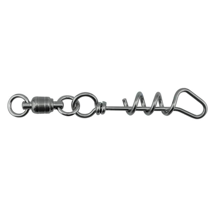 Afw Stainless Steel Ball Bearing Dredge Swivel With Stainless Steel Corckscrew Snap