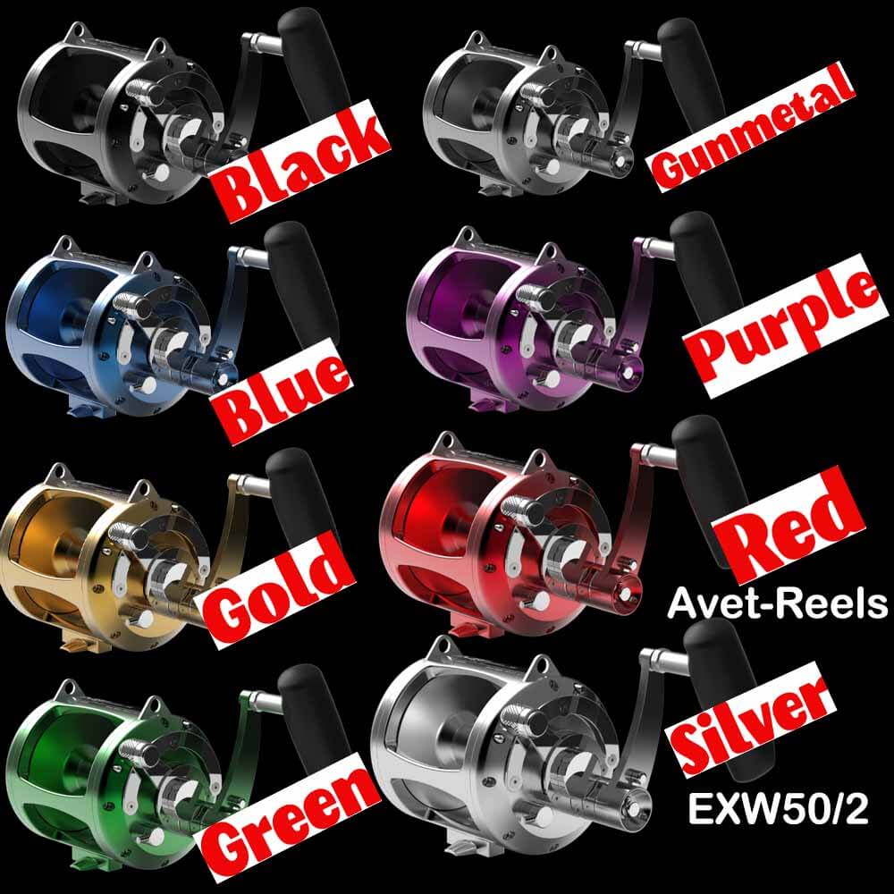 avet 50 fishing reel Avet EXW 50/2 2-Speed Lever Drag Reels Blue