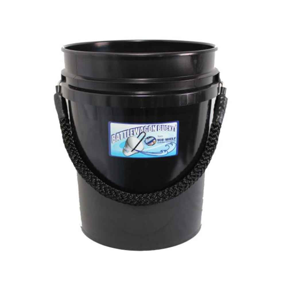 Battlewagon Bucket 5 Gallon with Rope Handle - Capt. Harry's Fishing Supply BLACK/BLACK Battlewagon Bucket 5 Gallon with Rope Handle - Capt. Harry's Fishing Supply BLACK/BLACK