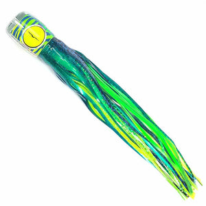 Black Bart Blue Green Zebra Custom Marlin Candy Trolling Lure