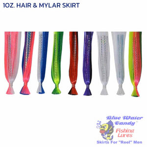 Blue Water Candy Hair & Mylar Skirt