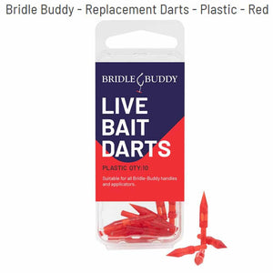 Bridle Buddy Plastic Red Replacement Darts 10 Pack
