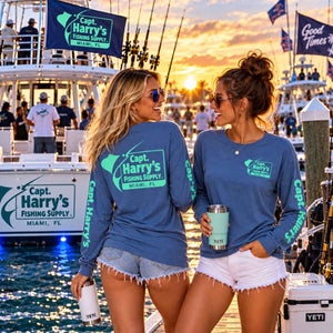Capt Harry Indigo L/S Billboard T Shirt