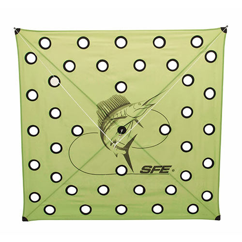 SFE 40-Regular Hole Tournament Fishing Kite Green