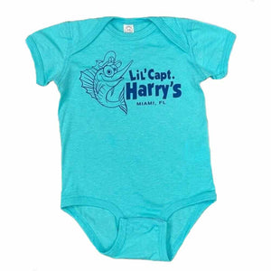 Lil Capt Harry's Blue Cotton Onesie