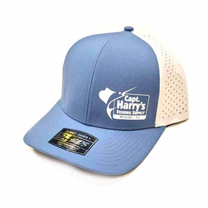 Capt. Harry's Blue/White Performance 6 Panel Hat