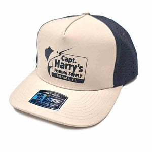 Capt. Harry's Tan/Black Performance 5 Panel Hat