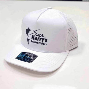 Capt. Harry's White Performance 5 Panel Hat