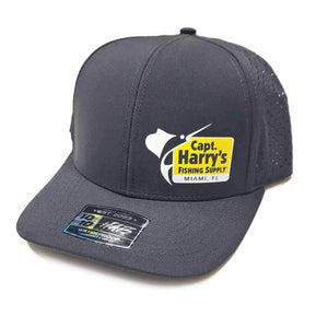 Capt. Harry's Black Performance 6 Panel Hat
