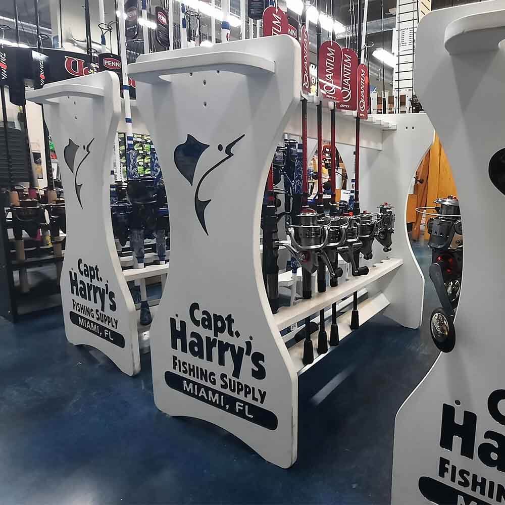 free standing fishing rod holder Tarpon Pole Stand Keeps rods upright Fishing Rod Holder | The
