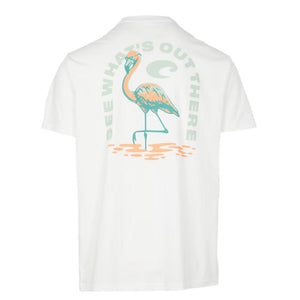 Costa Flamingo Shades White S/S T-Shirt