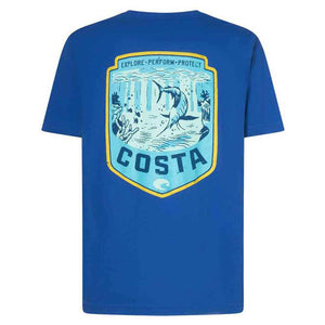 Costa Open Water Crest Royal Blue S/S T-Shirt