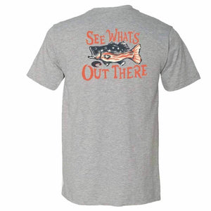 Costa Grey Heather Freedom Bass T-Shirt