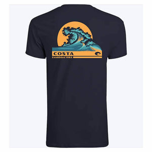 Costa Navy Rad Wave T-Shirt