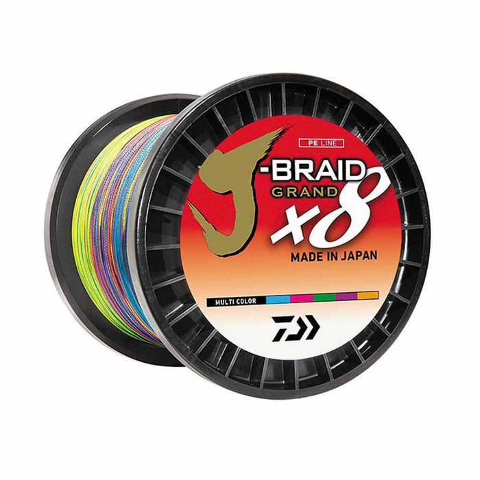 Daiwa J-Braid Grand X8 3300Yd Multi Color Braided Line