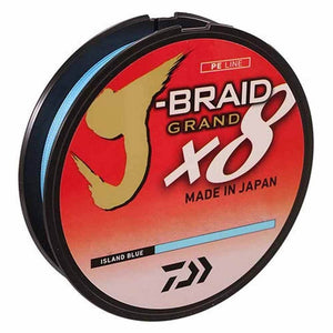 Daiwa J-Braid Grande 8X 300Yds Island Blue Braided Line