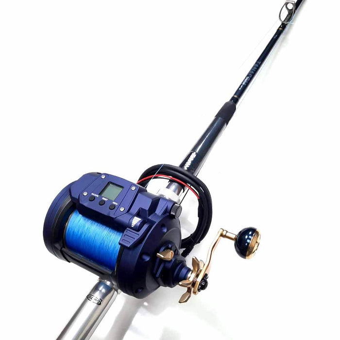 Daiwa Seapower 1200 Electric Reel 5'6 80-200LB Deep Drop Rod Combo with Braid