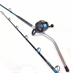 Daiwa Tanacom 1200 Electric Reel 6' 60-150lb Capt. Harry's Deep Drop Rod Combo with Braid