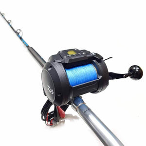 Daiwa Tanacom 1200 Electric Reel 6' 60-150lb Capt. Harry's Deep Drop Rod Combo with Braid