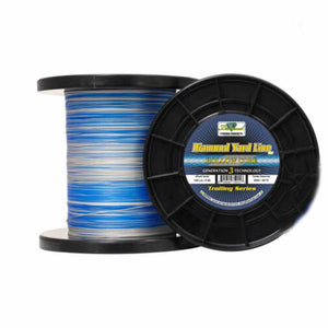 Diamond Yard Line Trolling Series Blue/Grey Hollow Core Braid